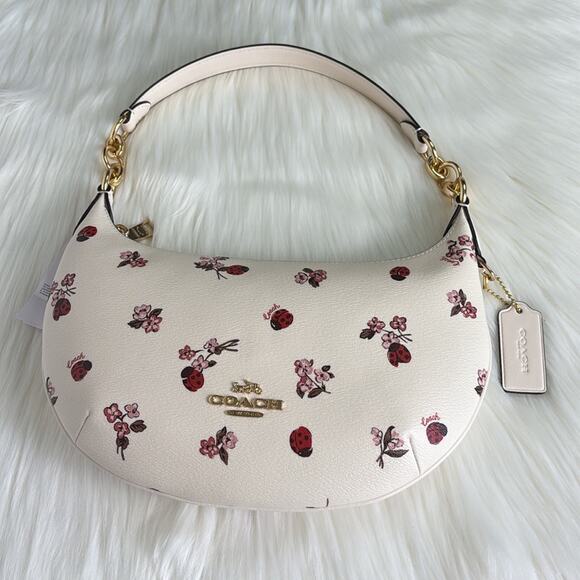 NWT Coach Payton Hobo Bag With Ladybug Floral Print Purse Bag - Picture 9 of 10